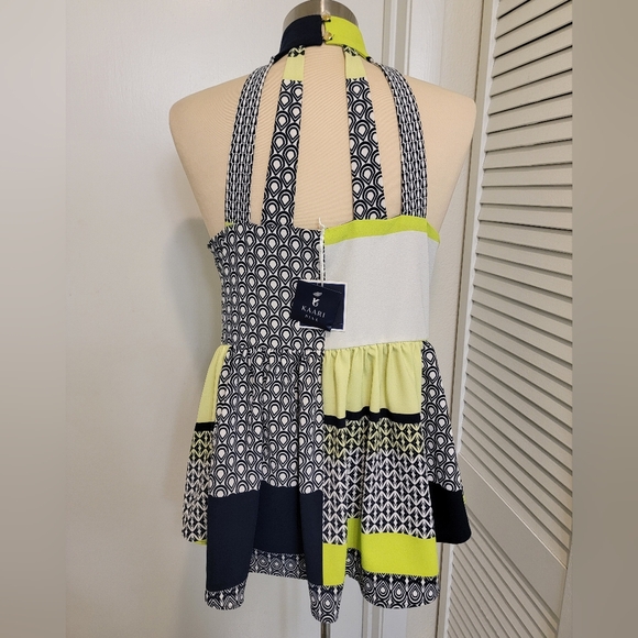 PATTERNED HALTER TOP BY KAARI BLUE NWT - Picture 4 of 5